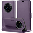 Husă pentru Realme 14 Pro 5G, ERBORD Glossy Litchi, portofel cu clapetă, violet