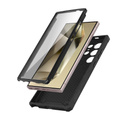 Husă pentru Samsung Galaxy S24 Ultra, ERBORD Rugged MagSafe Case, negru (două rame)