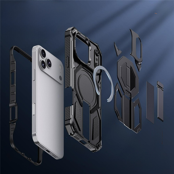 Husă de protecție compatibilă cu MagSafe, cu suport pentru iPhone 17 Pro