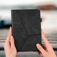 Husă pentru Samsung Galaxy Tab A9+, Classic, cu spațiu pentru stylus, negru