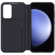 Caz original Samsung pentru Galaxy S23 FE, S View Wallet Cover, negru