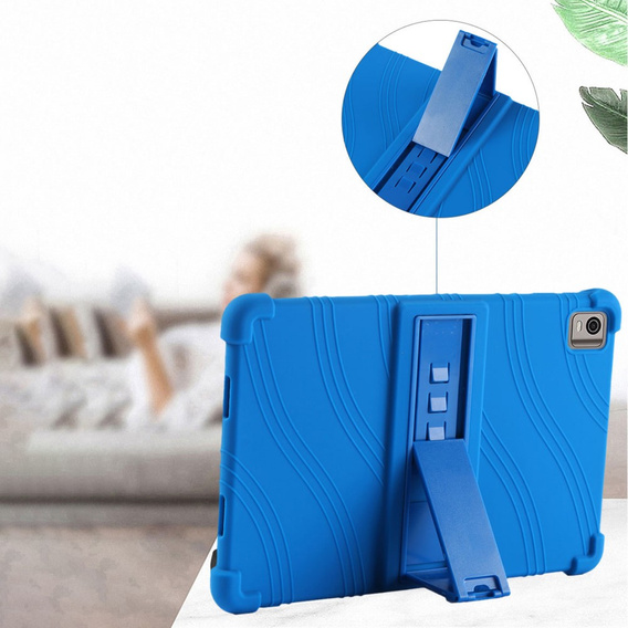 Silicon husă pentru Nokia T21, Impact, armat, albastru