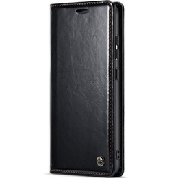 Carcasă flip CASEME pentru Samsung Galaxy A52/A52s, Waxy Textured, negru