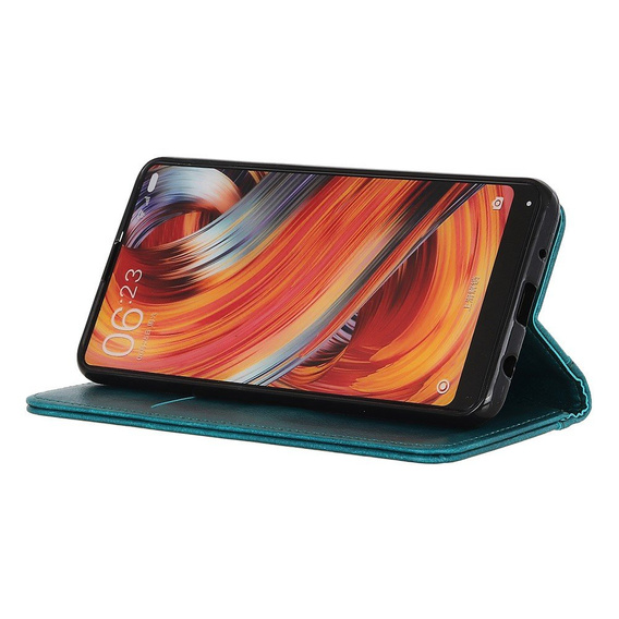 Huse pentru Xiaomi Redmi Note 9, Wallet Litchi Leather, verde
