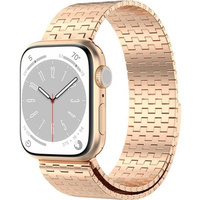 Brățară din oțel pentru Apple Watch 1/2/3/4/4/5/6/6/7/8/SE/ULTRA 42/44/45/49 MM - roz rose gold