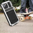 Husă pentru iPhone 15 Plus, R-JUST, armată, de argint / negru