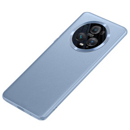 Husă din piele pentru Honor Magic 5 Pro, leather hybrid, albastru