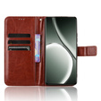 Cu clapetă pentru Realme GT 6 / 6T, Crazy Horse Wallet, maro