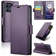 ERBORD Portofel Glossy Litchi cu clapetă pentru Motorola Edge 60 Pro