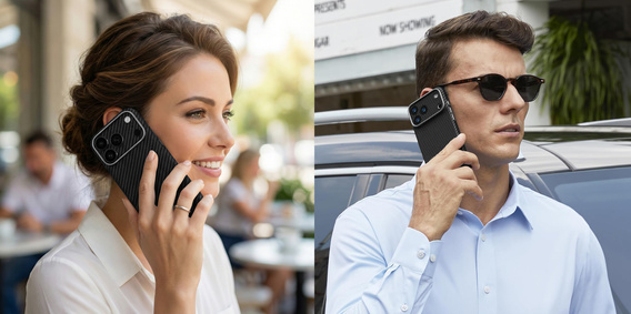 Husă ERBORD Full Kevlar MagSafe pentru iPhone 17 Pro