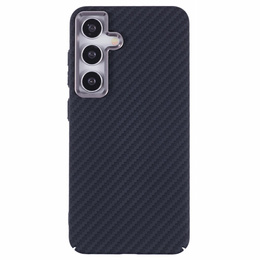 Carcasa pentru Samsung Galaxy S25+ Plus, Carbon Fiber MagSafe, negru