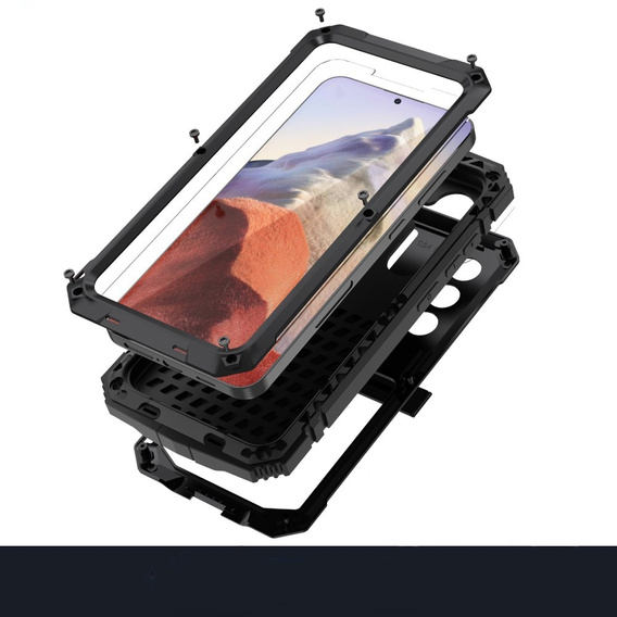 Husă blindată pentru Samsung Galaxy S25, R-JUST, negru