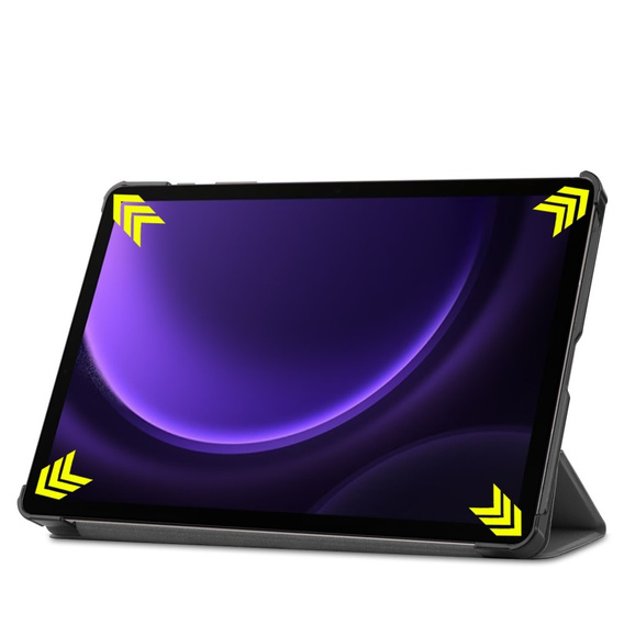 Husă pentru Samsung Galaxy Tab S9 FE, Tri-fold, gri