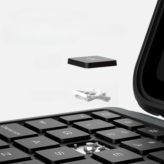 Carcasă + tastatură iPad 10.9 2022, NILLKIN Bumper Pen Slot, negru