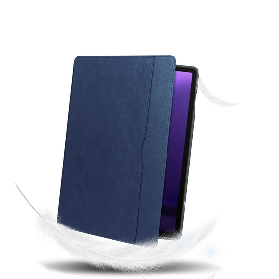 Husă pentru Samsung Galaxy Tab S10 Lite / S10 FE / S9 FE, Business Card and Pen Slot, albastru