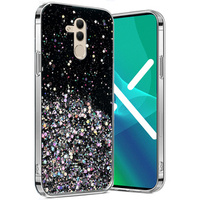 Huse pentru Huawei Mate 20 Lite, Glittery, negru