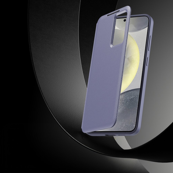 Husă cu clapetă pentru Samsung Galaxy S23 FE, Smart View Wallet, lavanda