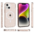Husă pentru iPhone 14 Plus, Glittery, pentru MagSafe, de aur