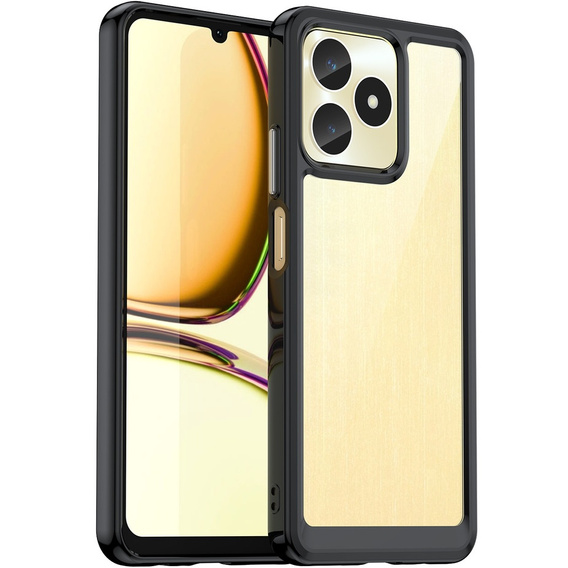 Huse pentru Realme C51, Fusion Hybrid, transparent / negru