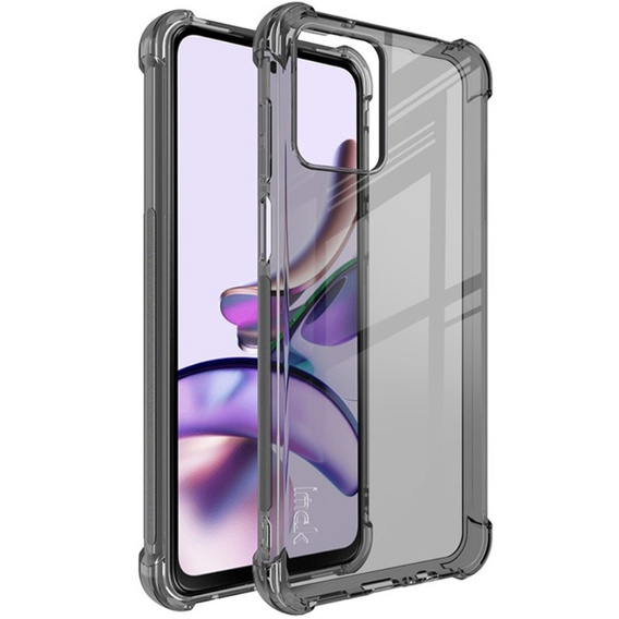 IMAK Huse pentru Motorola Moto G53 5G, Dropproof, transparent / negru