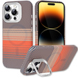 Carcasă pentru iPhone 14 Pro, cadru Kickstand, pentru MagSafe, Sunset Grey