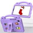 Husă pentru copii pentru Samsung Galaxy Tab A9, Cute Patterns, cu suport, violet