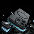 Husă pentru Xiaomi Redmi Note 14 4G, pentru MagSafe, ERBORD Matt Case, negru + sticlă pentru ecran
