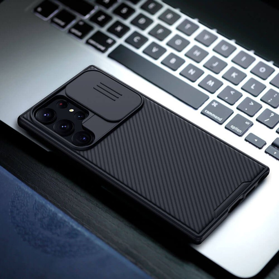 Carcasă blindată Nillkin pentru Samsung Galaxy S23 Ultra, CamShield Pro, negru