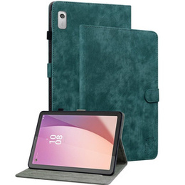 Huse pentru Lenovo Tab M9, Wallet Pen Slot, verde