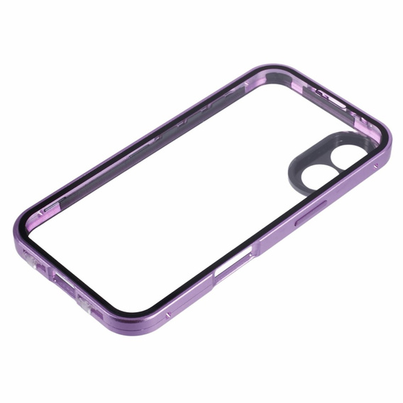 Husa pentru iPhone 16, Magnetic Dual Glass, violet