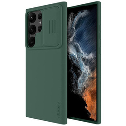 Husă NILLKIN pentru Samsung Galaxy S23 Ultra, husă CamShield din silicon pentru MagSafe, verde