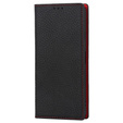 Cu clapetă pentru Sony Xperia 10 IV 5G, Litchi Skin Grain, negru