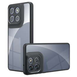 Carcasă pentru Xiaomi Redmi 15 5G / 4G, cu protecție pentru cameră, transparentă cu laturi negre