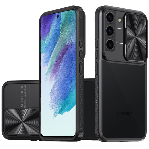 Huse pentru Samsung Galaxy S21 FE, Slide Camera, negru