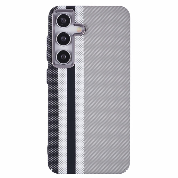 Carcasa pentru Samsung Galaxy S25, Carbon Fiber MagSafe, gri