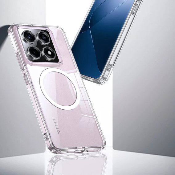 Husă pentru Xiaomi 14T, Fusion Hybrid Case, pentru MagSafe, transparentă