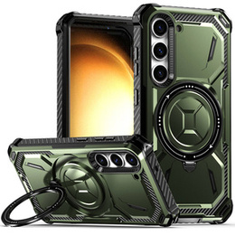 Carcasă pentru Samsung Galaxy S23, Heavy Duty Ring, verde