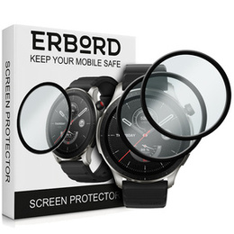 2x ERBORD Hybrid Glass pentru Amazfit GTR 4 46mm