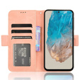Cu clapetă pentru Samsung Galaxy M35, Card Slot, roz