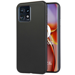 Caz subțire pentru Motorola Edge 40 Pro, Slim, negru