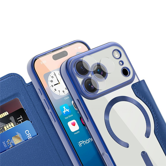 Carcasă Wallet MagSafe RFID flip cu protecție pentru camera foto pentru iPhone 17 Pro Max