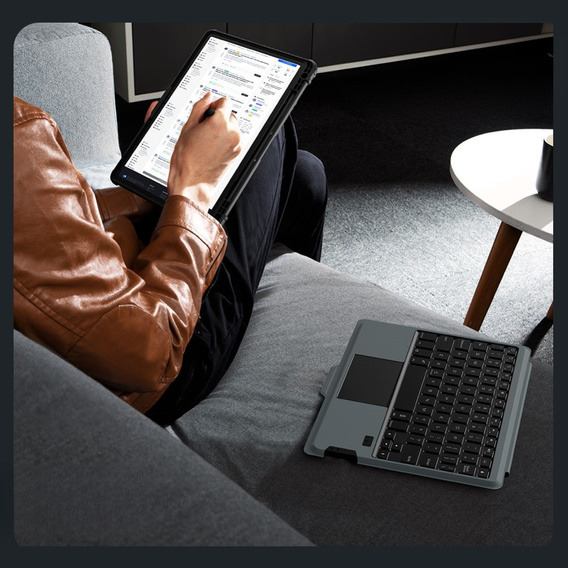 Carcasă + tastatură Galaxy Tab S9, NILLKIN Bumper Pen Slot, negru