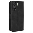 Cu clapetă pentru Xiaomi Redmi 13C / Poco C65, Card Slot, negru