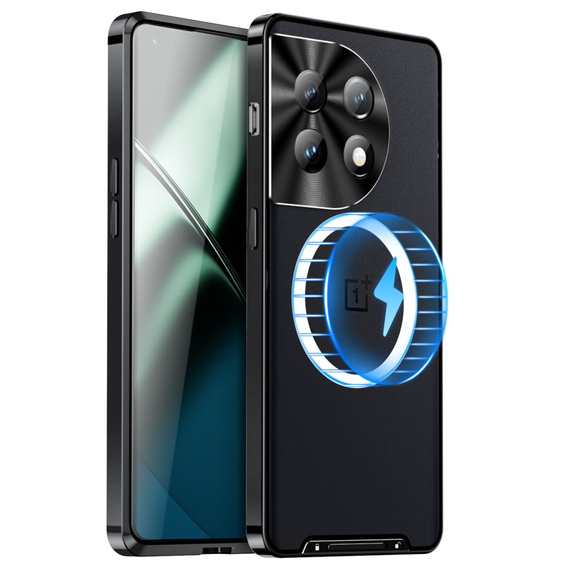 Carcasă de protecție pentru camera foto pentru OnePlus 11 5G, CamShield MagSafe, transparent / negru
