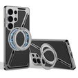 Husă pentru Samsung Galaxy S25 Ultra, GKK Kickstand Ring, pentru MagSafe, negru