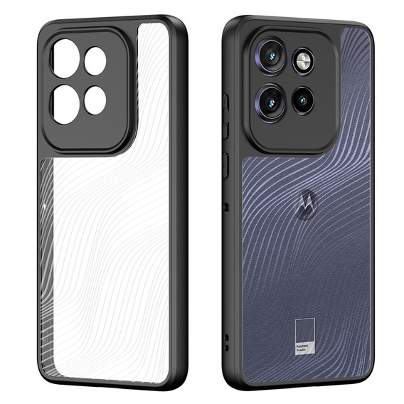 Husa DuxDucis pentru Motorola Edge 50 Neo / Motorola ThinkPhone 25, Aimo case, transparent / negru