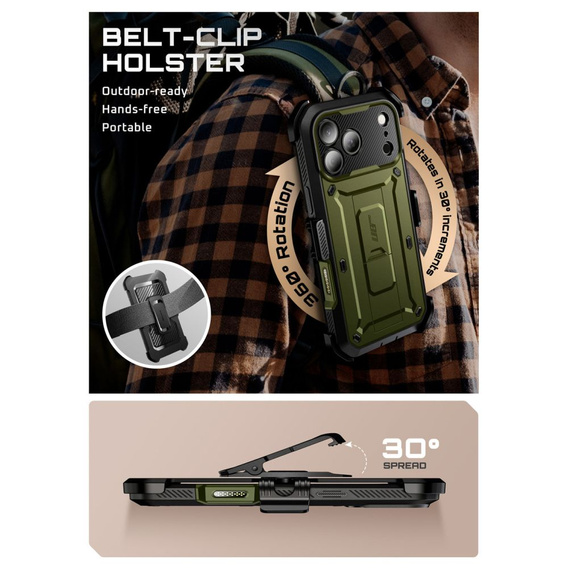 Carcasă Supcase pentru iPhone 17 Pro Max, Unicorn Beetle Pro, Guldan