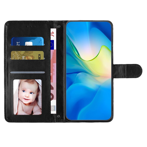 Cu clapetă pentru Oppo A38 4G / Oppo A18 4G, Wallet, BINFEN COLOR, negru