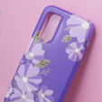 Huse pentru Samsung Galaxy A14 4G/5G, Suritch Full Body Flowers, violet