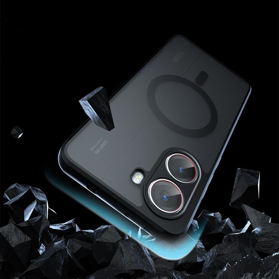 Husă pentru Xiaomi Poco X7 Pro 5G, pentru MagSafe, ERBORD Matt Case, negru
